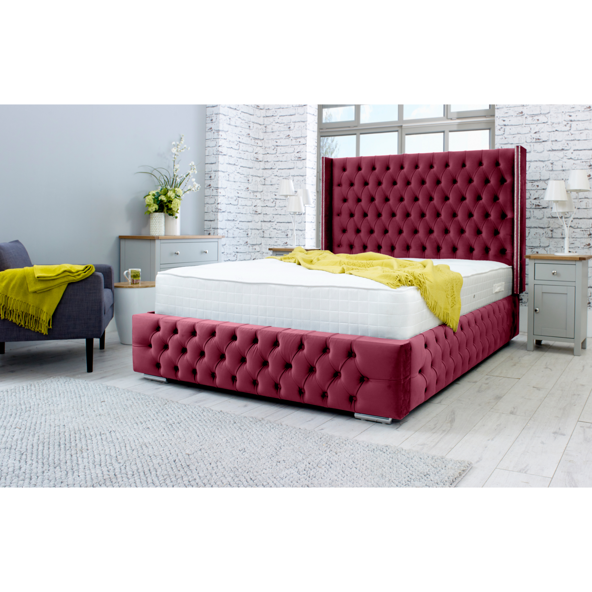 Benito-Bed-Frame-Maroon