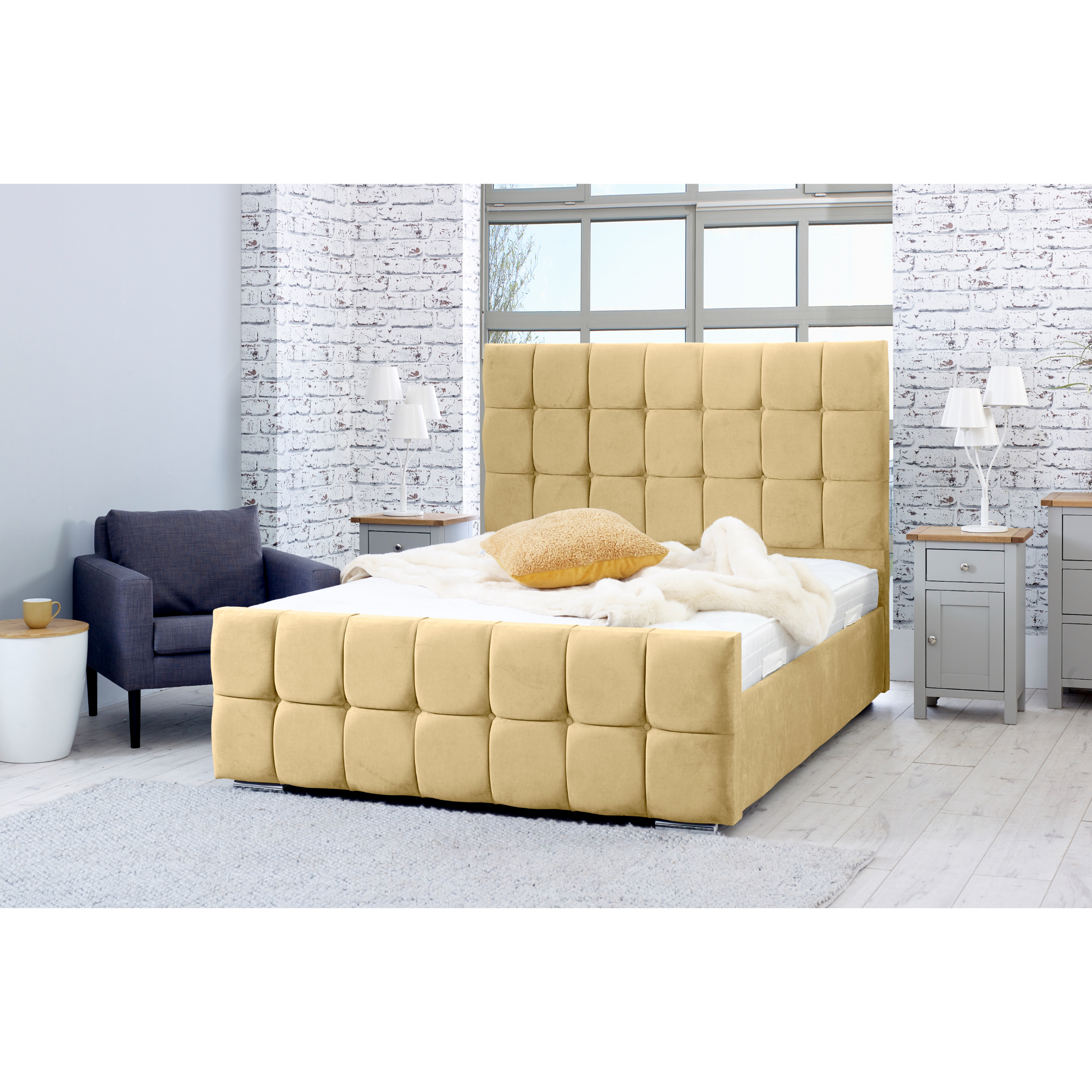 Capri-Bed-Frame-Beige
