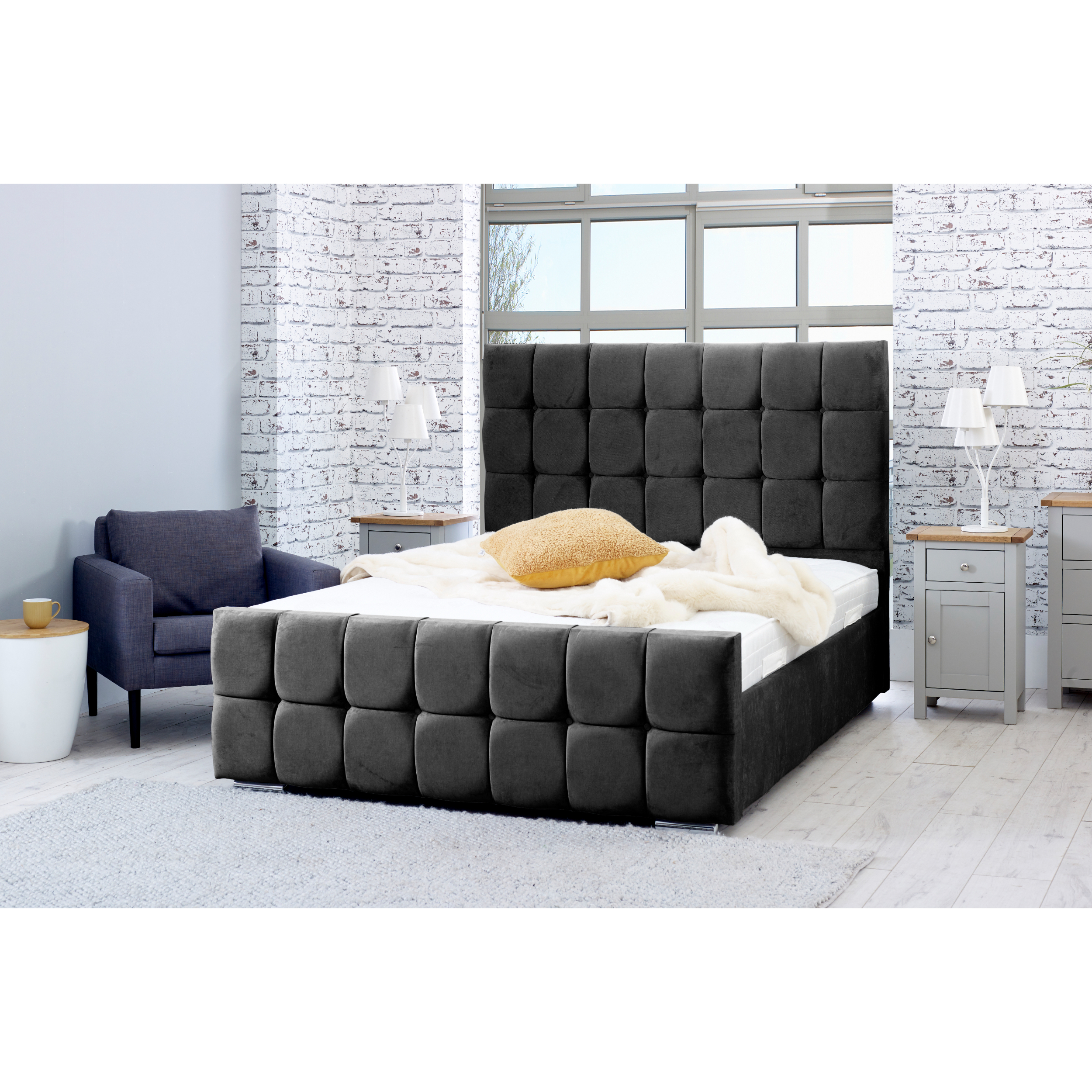 Capri-Bed-Frame-Black