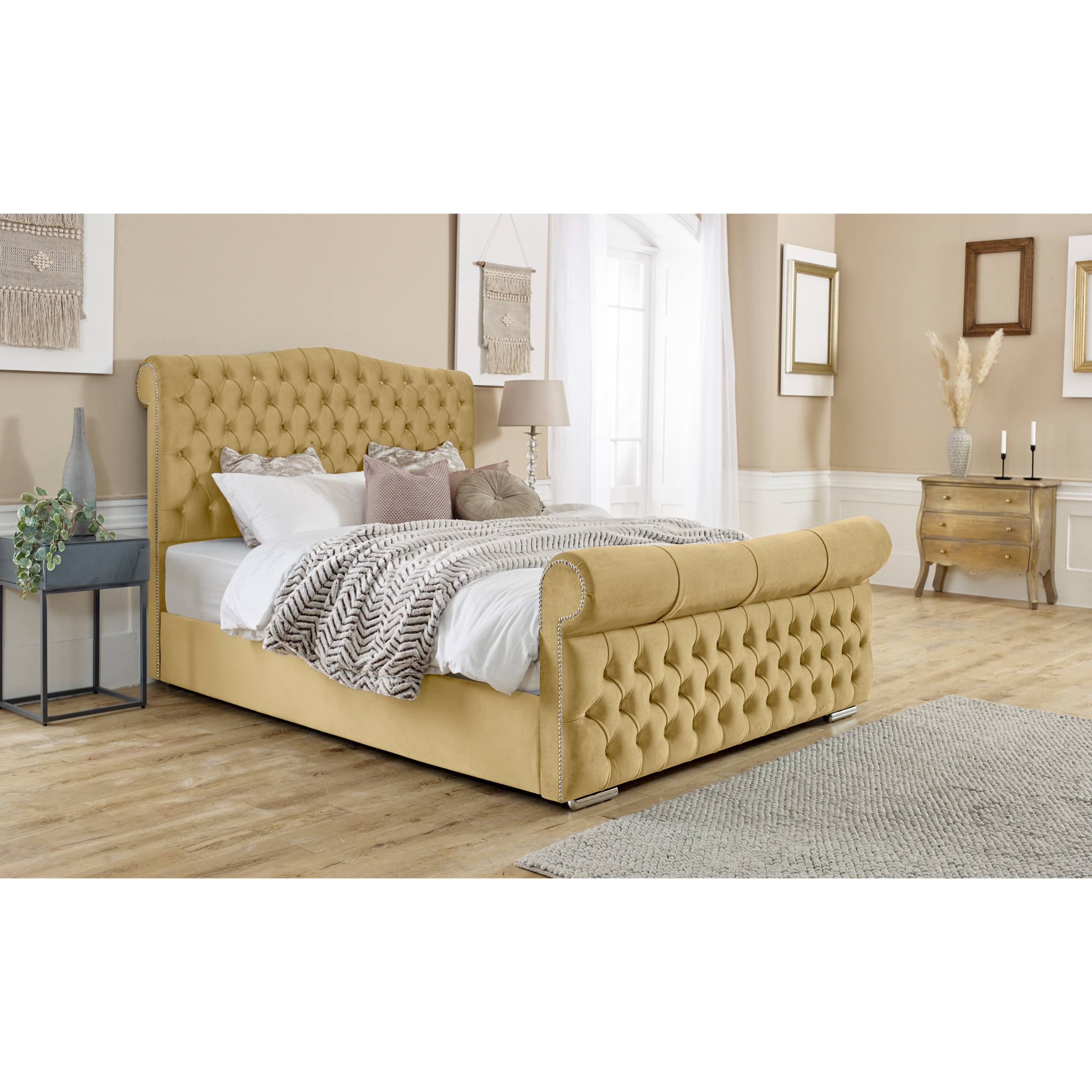 Casonova-Bed-Frame-Beige