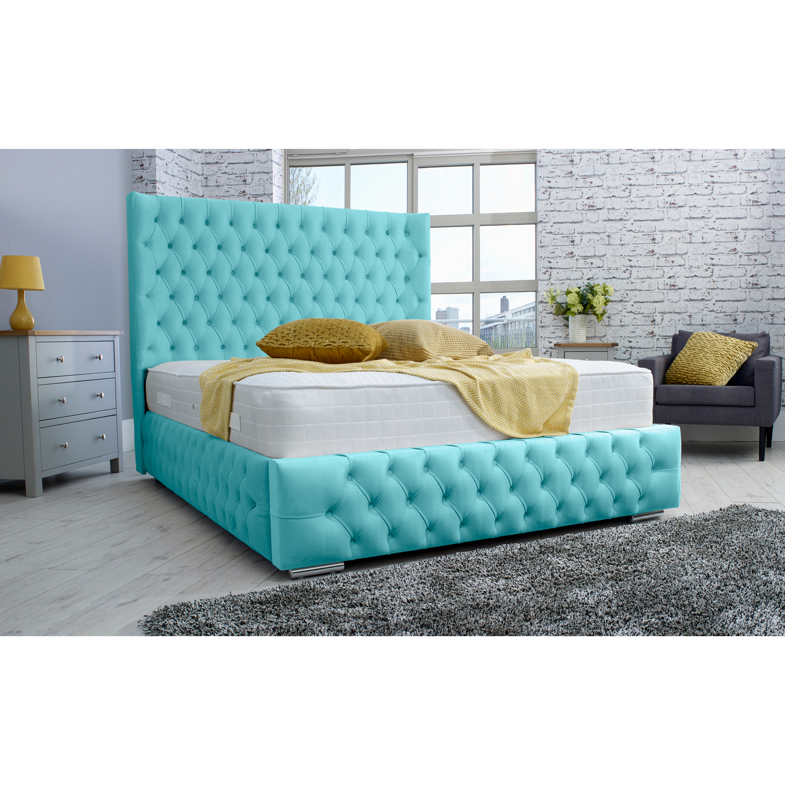 Dino-Bed-Frame-Teal