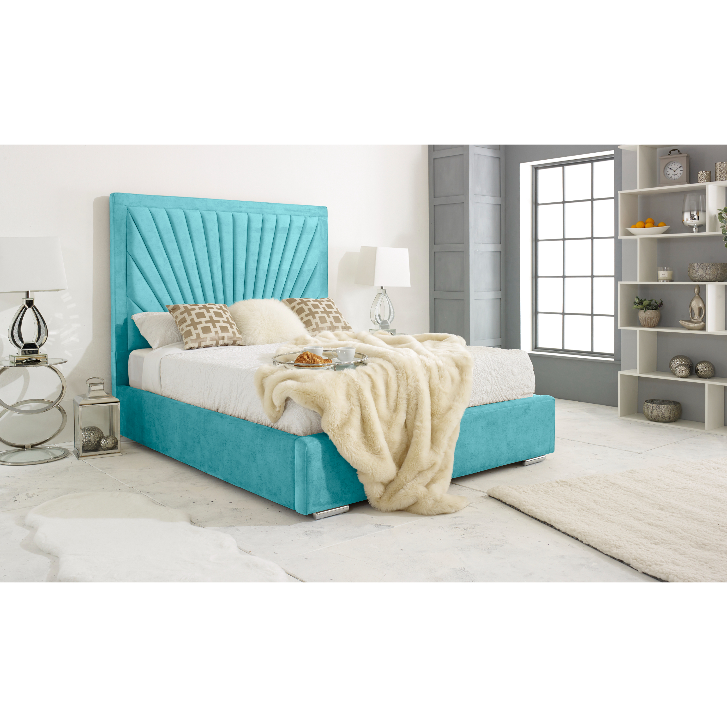 Downtown-Bed-Frame-Teal
