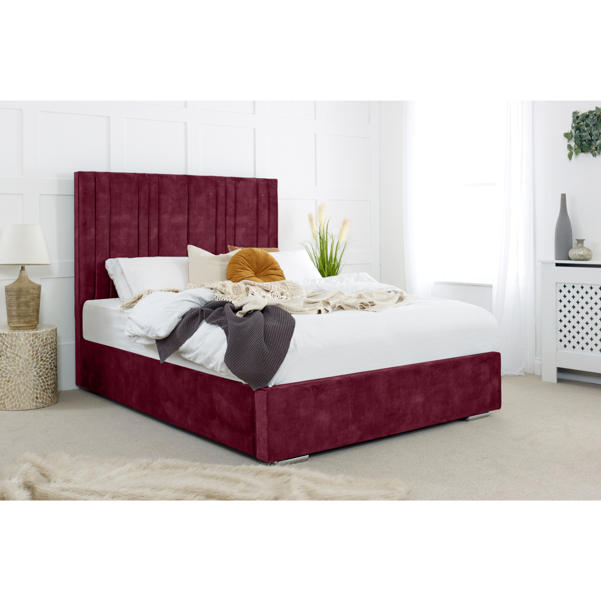 Fabio-Bed-Frame-Maroon