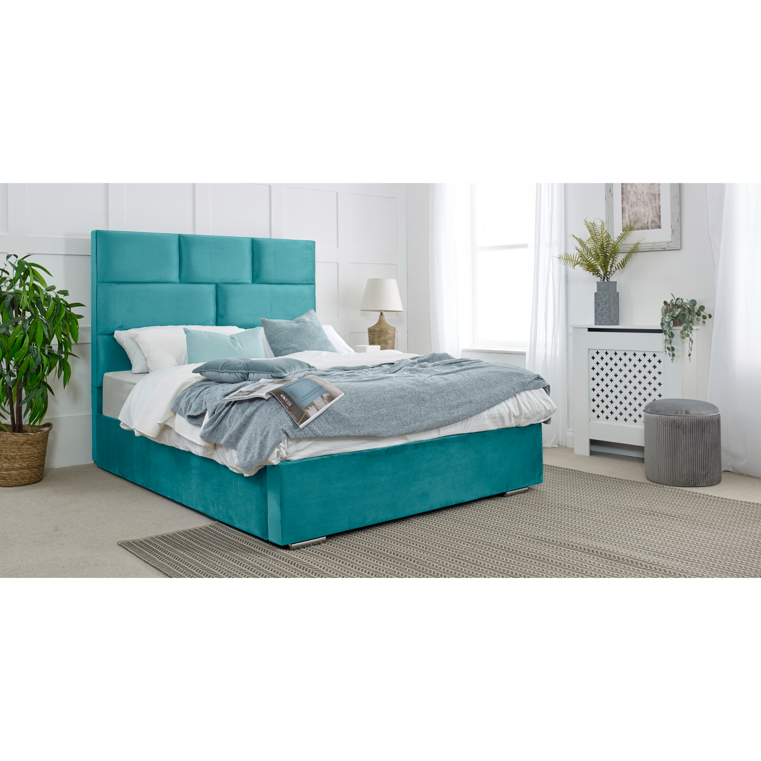 Hampton-Bed-Frame-Teal