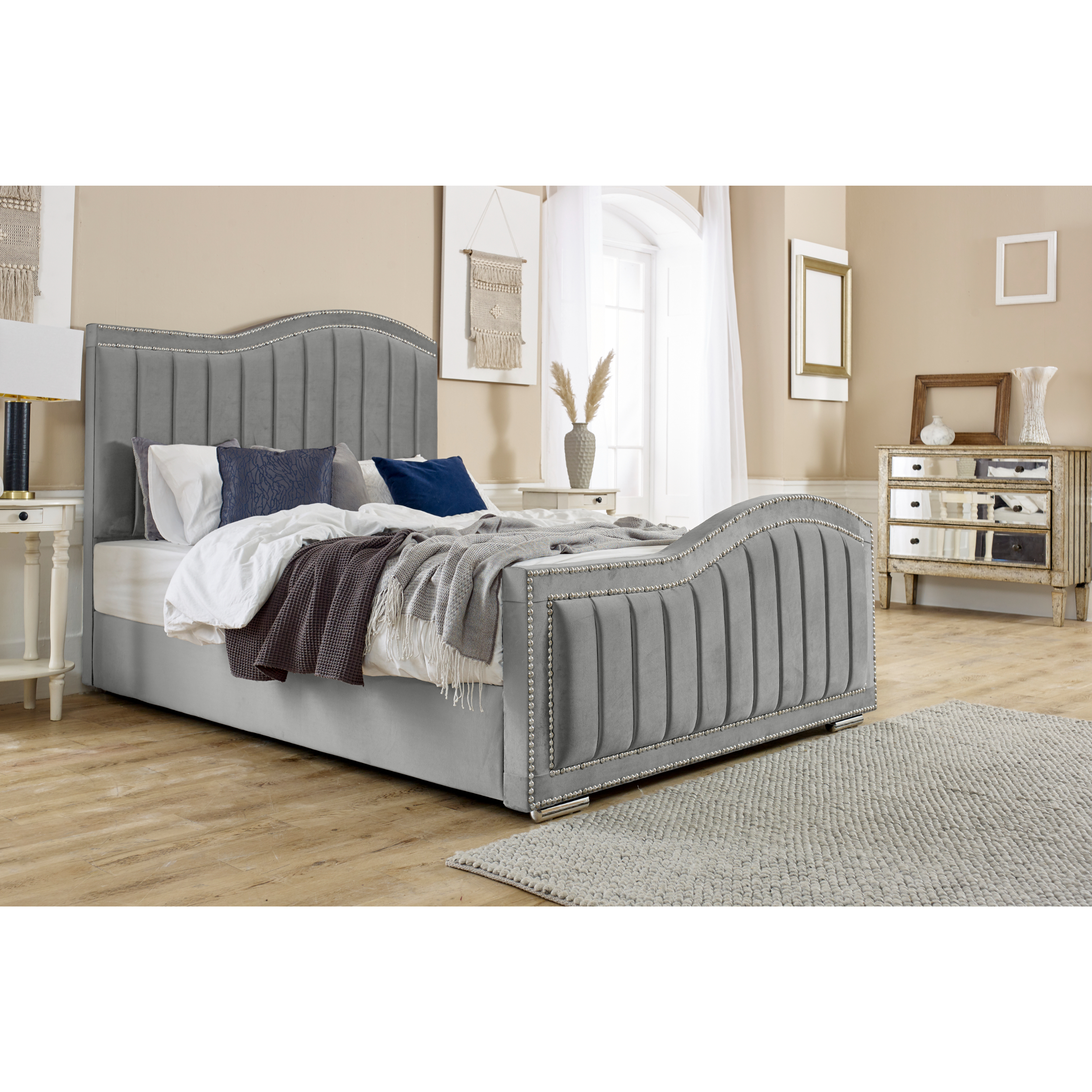 Kendrick-Bed-Frame-Silver