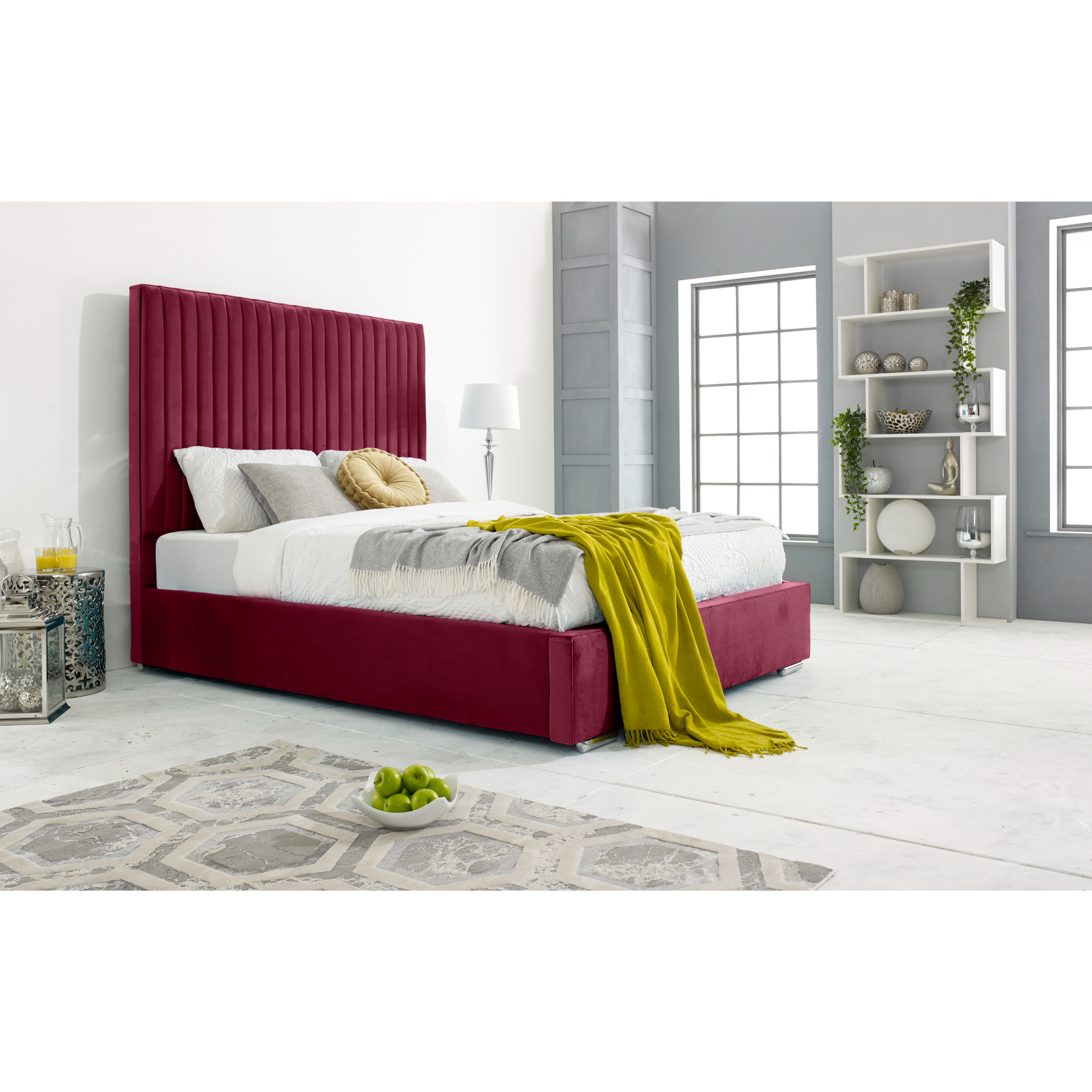 Merki-Bed-Frame-Maroon