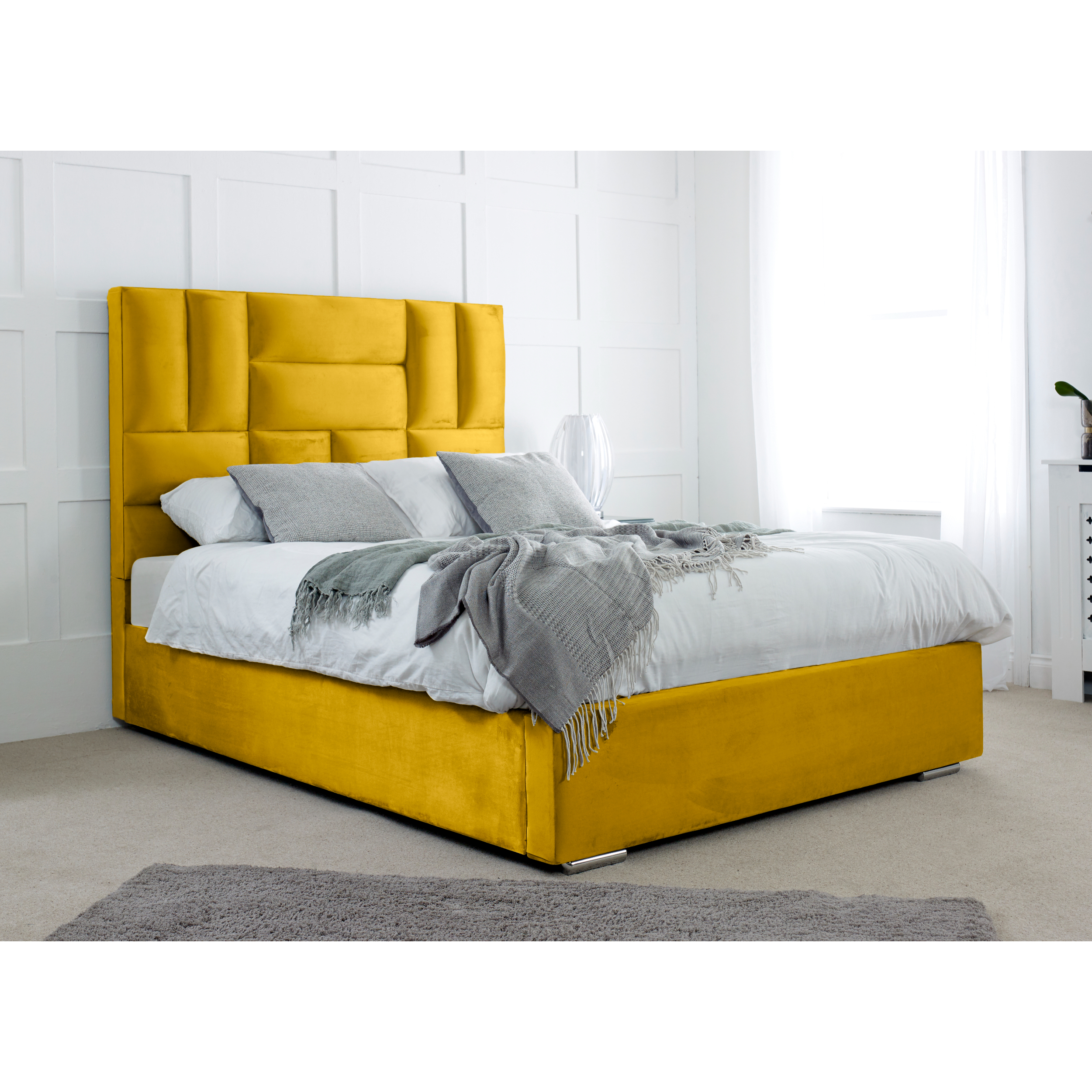 Ofsted-Bed-Frame-Mustard-Gold