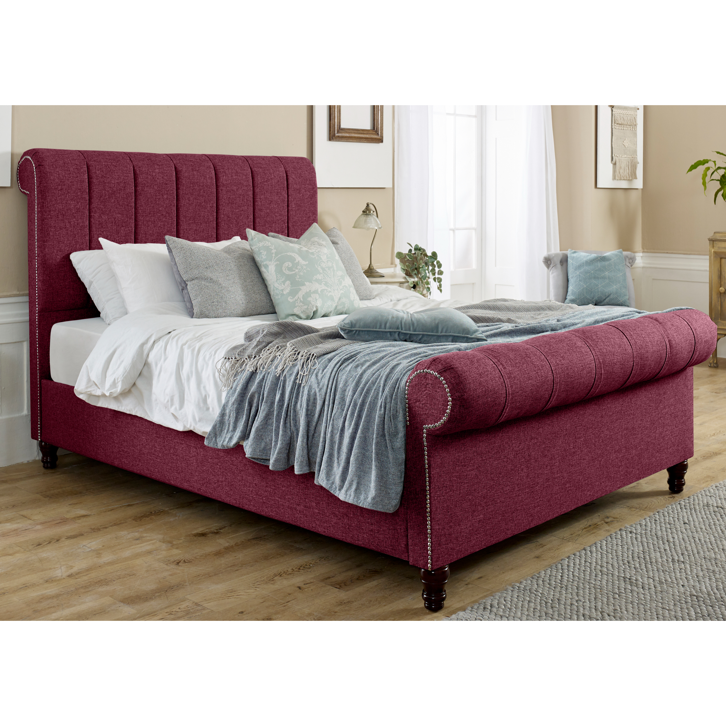 Sally-Bed-Frame-Maroon
