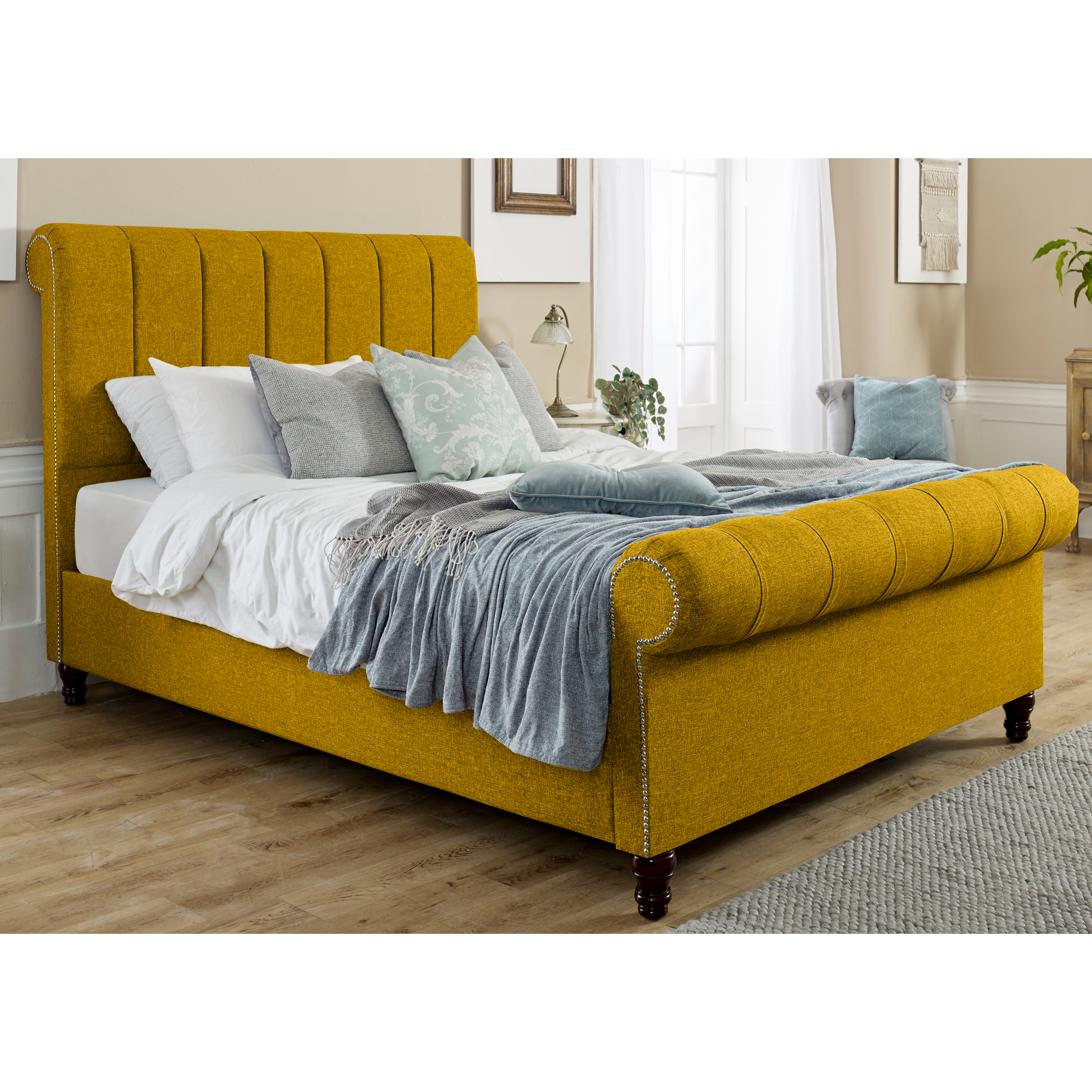 Sally-Bed-Frame-Mustard-Gold