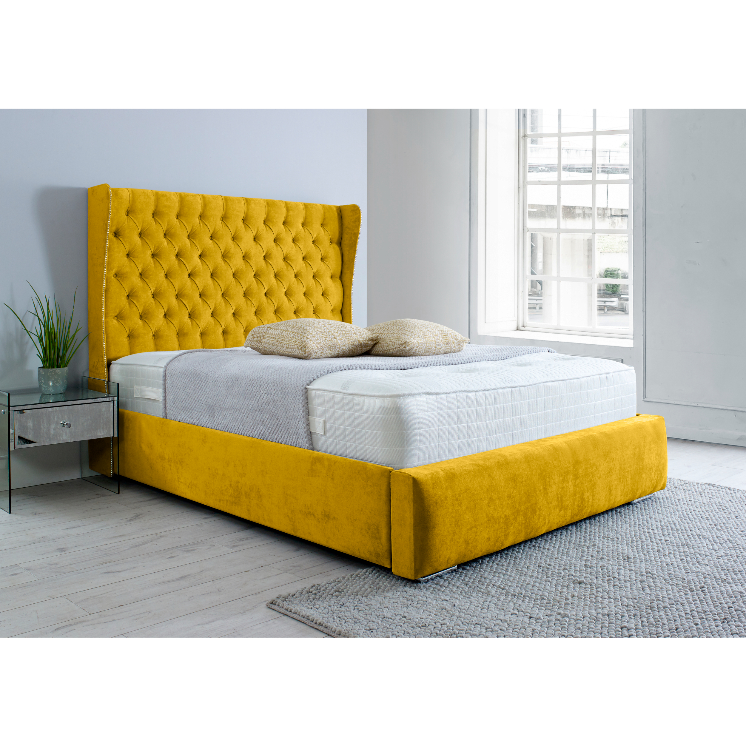 Salva-Bed-Frame-Mustard-Gold