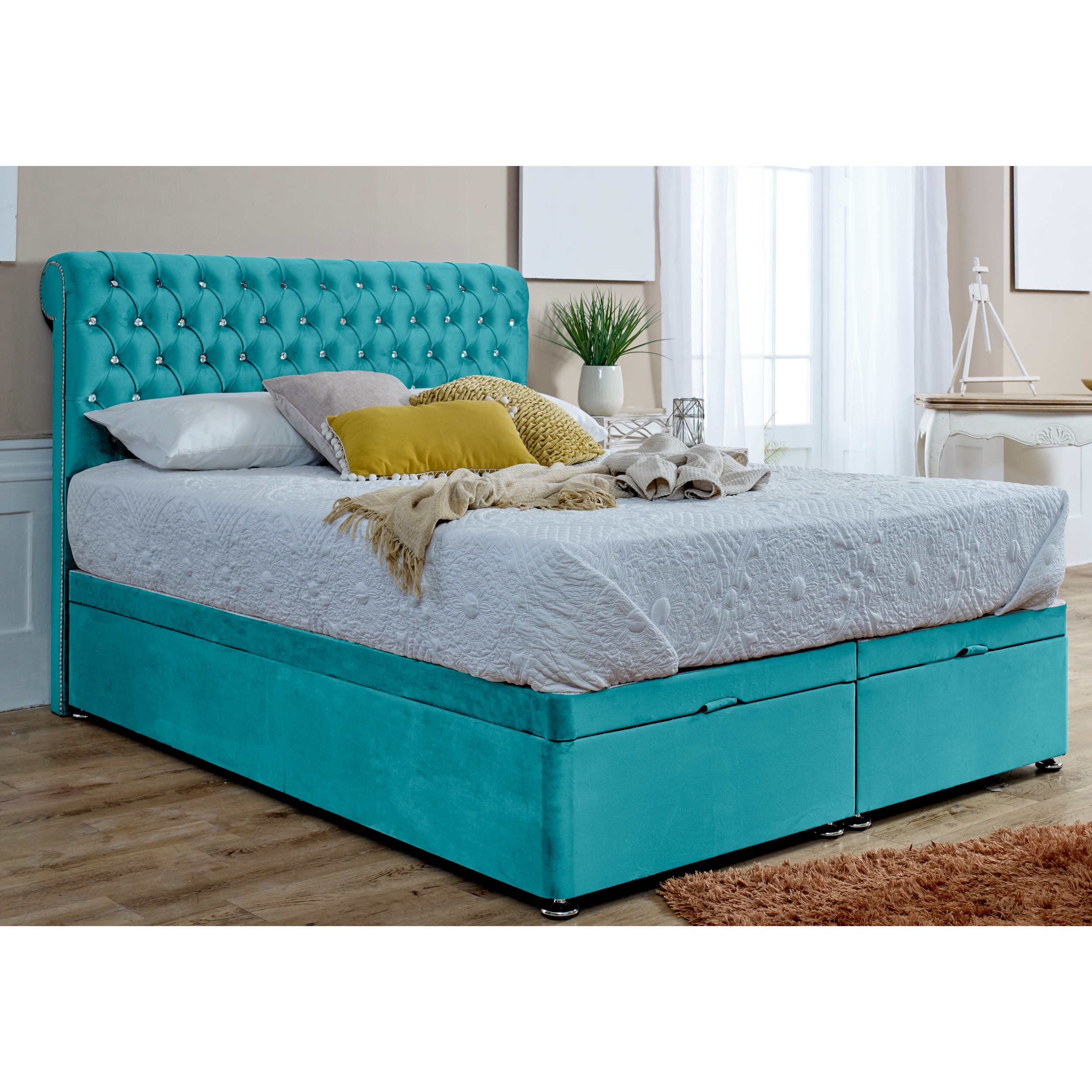 Santino-Divan-Ottoman-Bed-Frame-Teal