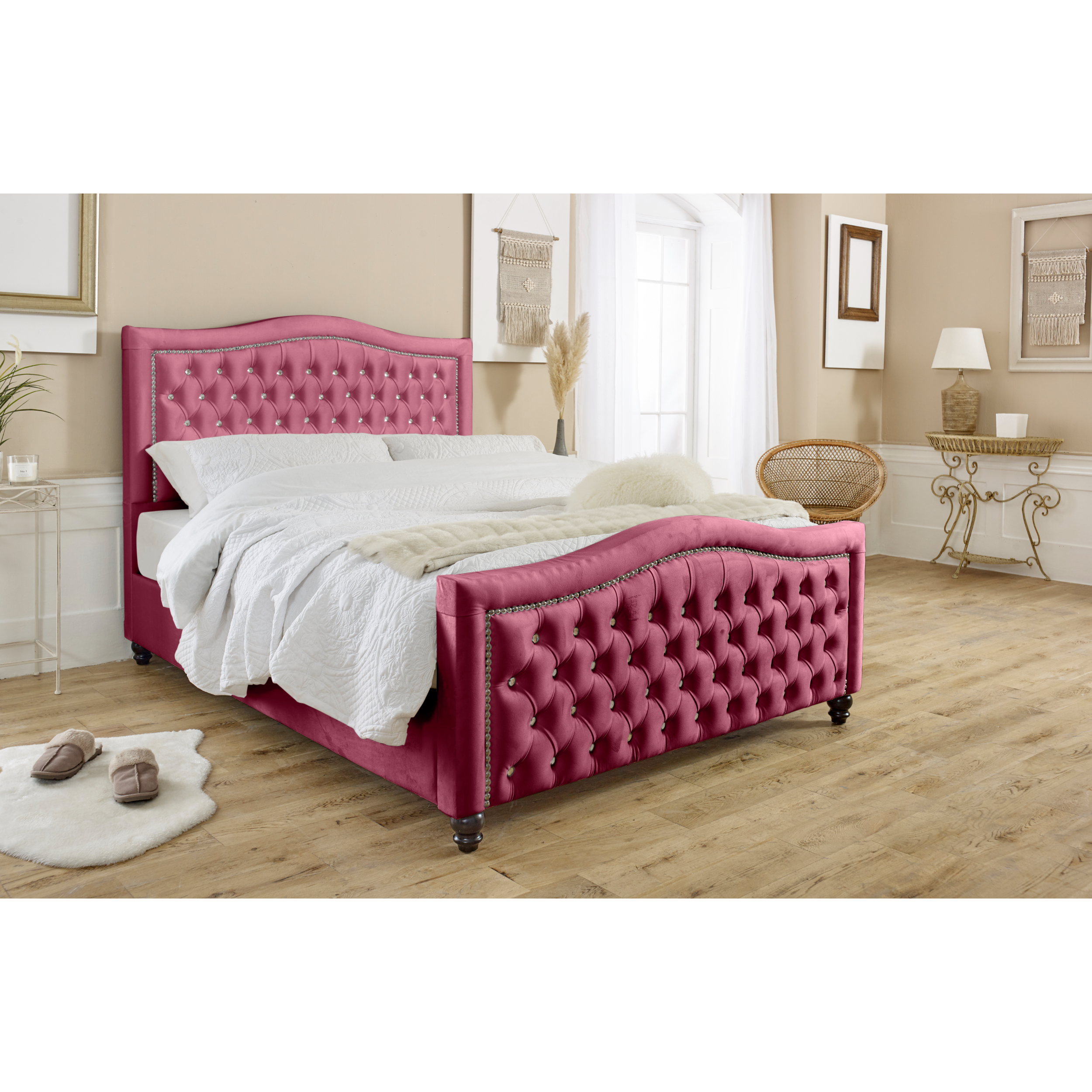 Saturn-Bed-Frame-Maroon