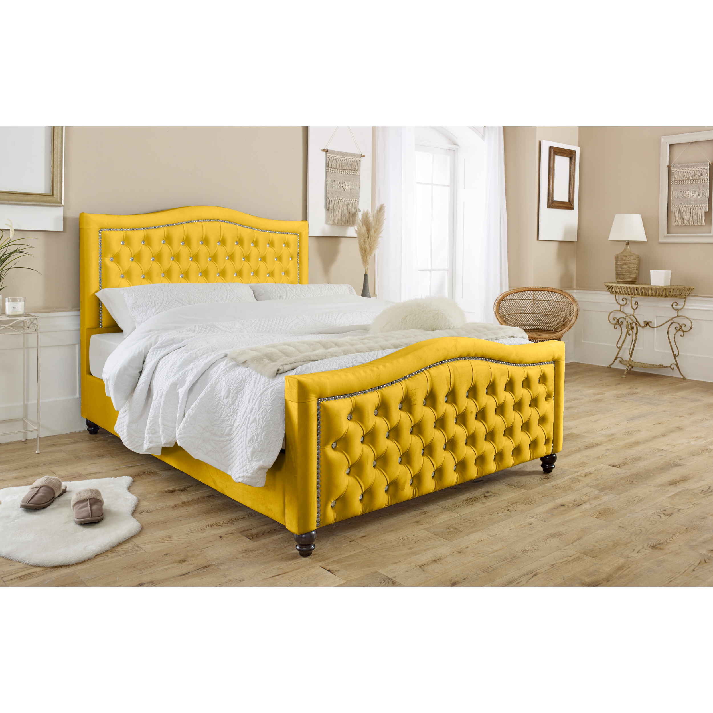 Saturn-Bed-Frame-Mustard-Gold