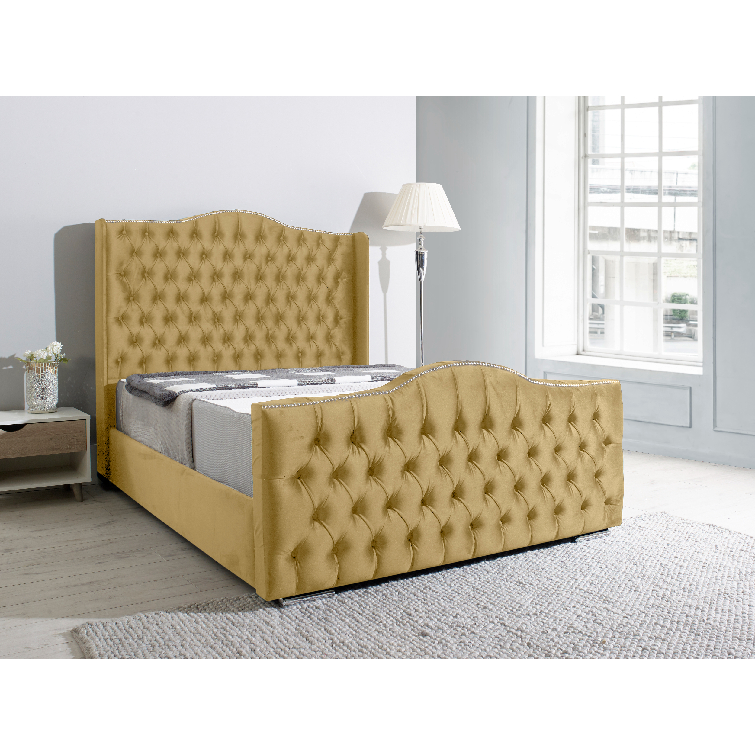 Saturn-Wing-Bed-Frame-Beige