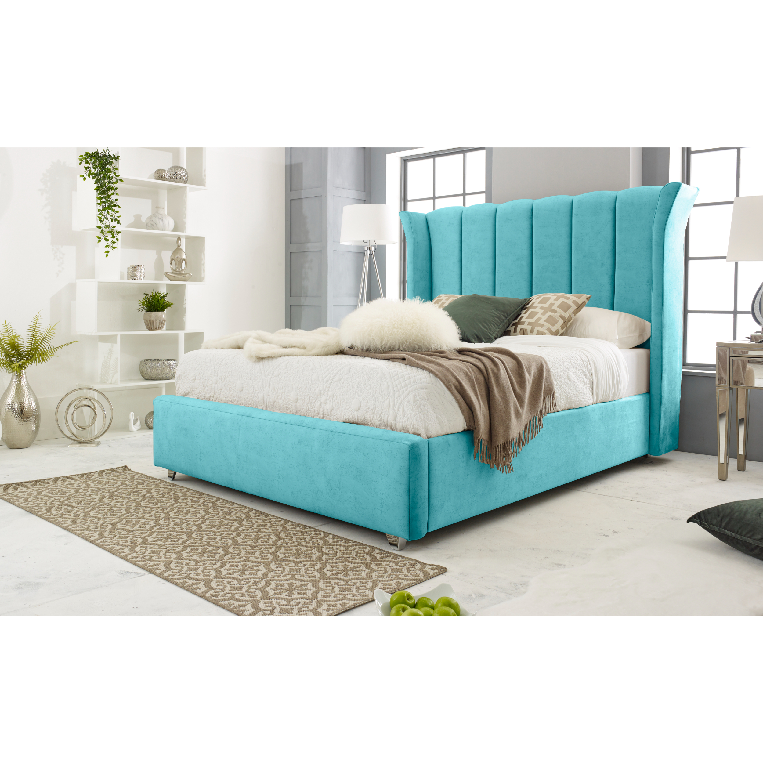Temple-Bed-Frame-Teal